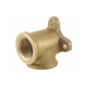 Spartan PVC Bracket Elbow 15mm Brass DR - EBPVC15